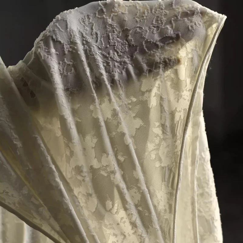 قماش محبوك بنقشة المشمش، نسيج  - مراجعة Vintage Sewing Textile وسعره
