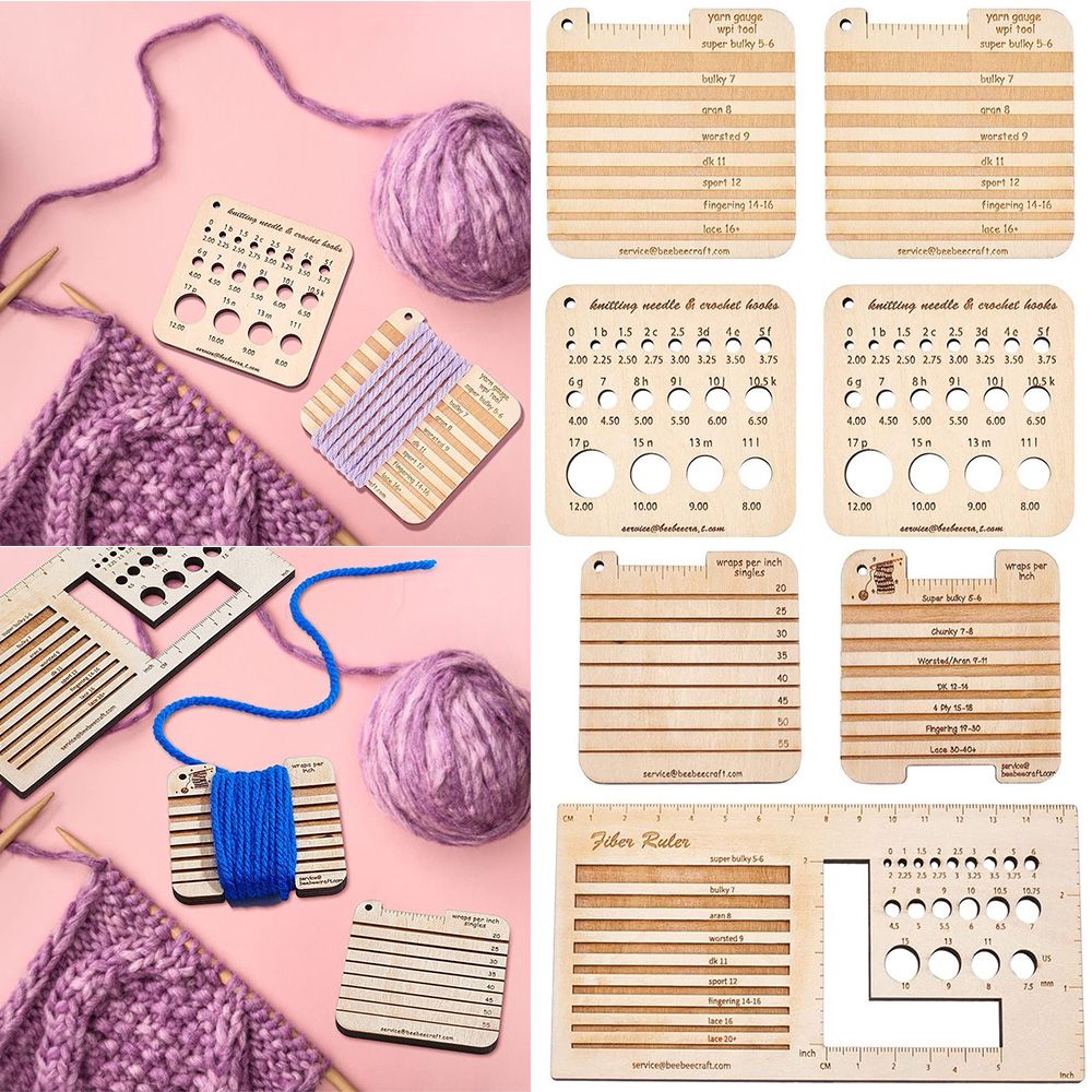 3/4 قطعة الخشب الحياكة إبرة قي - مراجعة Sewing Gauge Ruler وسعره